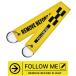 FOLLOW ME REMOVE BEFORE FLIGHT цепочка для ключей брелок для ключа бирка цвет желтый YELLOW полет бирка FALIGHT TAG авиация Goods