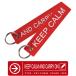 KEEP CALM AND CARRY ON цепочка для ключей брелок для ключа бирка цвет красный красный Red полет бирка Flight tag keychain товары goods ITEM