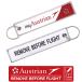 Kool Krew Австрия авиация Austrian Airlines REMOVE BEFORE FLIGHT бирка брелок для ключа Eara in полет бирка международный линия самолет авиация товары item 