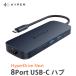 USB 3.2 Hyper Drive Next 8 Port USB-C �n�u 4K HDMI type C �J�[�h���[�_�[ �C�[�T�l�b�g 140W PD HDMI �����f�[�^�]�� USB-A Mac Chromebook Windows PC ����
