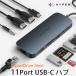 HyperDrive Next Dual 4K60Hz HDMI 11 Port USB-C �n�u 4K HDMI type C �J�[�h���[�_�[ �C�[�T�l�b�g 140W PD �����f�[�^�]�� USB-A Mac Chromebook Windows