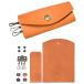 Leatherien craft Cafe assembly kit series A2302-03 leather craft kit simple key case - Camel 