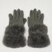  перчатки LANVIN Lanvin USED товар искусственный мех перчатка бренд женский серый очарование имеется X8404