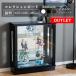  outlet collection bo- draw type glass case showcase ferric s75L