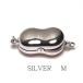  застежка Class p двусторонний двусторонний M размер SILVER вставной жемчуг колье для останавливать металлические принадлежности. .. только . вне .. удобный почтовая отправка стоимость доставки 430 иен соответствует товар 