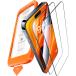 TORRAS iPhone16 / iPhone15 �K���X�t�B���� �S�ʕی� �C�A�Ȃ� �����ɍ׍��� �\��t���ȒP 2������ GlassGo Ultra