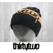 23 ThirtyTwo DOUBLE BEANIE - BLACK/ORANGE - внутренний стандартный товар сноуборд Beanie вязаная шапка 