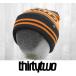 24 ThirtyTwo DOUBLE BEANIE - BLACK/ORANGE - внутренний стандартный товар сноуборд Beanie вязаная шапка 