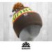 24 AUTUMN BURNOUT POM - BROWN - внутренний стандартный товар сноуборд Beanie вязаная шапка 