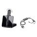 Polycom Compatible Plantronics CS540 VoIP Wireless Headset Bundle with Electronic Remote Answer|End and Ring alert (EHS) for IP 335 430 450 550 560 65