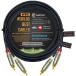 30 футов RCA кабель пара - Gotham GAC-4/1 ( черный ) Star Quad баланс аудио .. соединительный кабель Amphenol ACPR литье под давлением имеется позолоченный RCAko