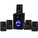 Acoustic Audio by Goldwood Bluetooth 5.1 Surround Sound System with LED Light Display, FM Tuner, USB and SD Card Inputs - 6-Piece Home Theater Speaker