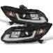 ACANII - For 2012-2015 Honda Civic Sedan 12-13 Coupe LED DRL Tube Projector Headlights Headlamps, Driver �� Passenge Side