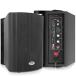 Pyle Wall Mount Home Speaker System - Active Passive Mountable Bookshelf Indoor Studio Garage Patio Stereo Sound Home Theater Speaker, Wireless Blueto