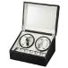 TimmyHouse Rotation Leather 4+6 Automatic  Wood Watch Winder Storage Display Case Box BK