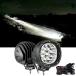 Auxbeam 4In 90W Round Led Offroad Lights, 2PCS 9000LM Led Light Pod Super Bright Round Driving Light with Wiring Harness Kit Spot White Beam for Truck