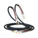 Viborg Speaker Cable Prime SP/1, 16AWG Hi-End Loudspeaker Cable Speaker Wire with VS701G Pure Copper Gold Plated Fork Spade Connectors (6.6FT/2M)