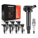 A-Premium 8x Ignition Coils and Iridium Spark Plugs Kits Compatible with Toyota Tundra 2000-2009 4Runner 2003-2009 Lexus GS430 2001-2007 V8 4.3L 4.7L