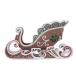 Katherine's Collection Seasoned Greetings Sleigh, 19.25x11.75x11 Inches, Green