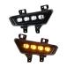 Dreamseek LED DRL for Ford F150 F-150 Raptor R 2021 2022 2023 Front Driving Fog Lamps Trunk Bumper Daytime Running Light Assembly Kits with Amber Turn