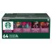 ������ �X�^�[�o�b�N�X �_�[�N���[�X�g �o���G�e�B�p�b�N K�J�b�v�|�b�h 64���� Starbucks Dark Roasts Variety Pa