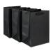  ваш заказ [woru mart бренд ] вес u selection plate подарок сумка примерно 18×25cm черный 3 листов Large Black Gift Bags, 7in