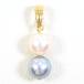  подвеска с цепью TASAKItasaki Tasaki Shinju K18YG жемчуг ( жемчуг ) полная масса примерно 1.1g