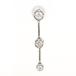  серьги ( одна сторона уголок ) K18WG diamond 0.15ct полная масса примерно 0.4g женский б/у 