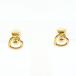  серьги K18 18 золотой YG желтое золото полная масса примерно 0.5g