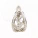  серьги ( одна сторона уголок ) K18WG diamond 0.14ct полная масса примерно 2.0g женский б/у 