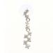  серьги ( одна сторона уголок ) K18WG diamond 0.10 ct полная масса примерно 0.4g женский б/у 