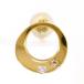  Star Jewelry STAR JEWELRY серьги ( одна сторона уголок ) K18YG diamond 0.05ct полная масса примерно 0.7g ювелирные изделия женский б/у 