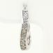  серьги ( одна сторона уголок ) K18WG diamond 0.05ct полная масса примерно 1.5g ювелирные изделия женский б/у 