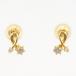  серьги K18YG diamond 0.06ct полная масса примерно 0.4g ювелирные изделия 