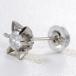  серьги ( одна сторона уголок ) PT900/ платина diamond 0.15ct полная масса примерно 0.5g ювелирные изделия женский б/у 