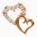  серьги ( одна сторона уголок ) K10PG diamond 0.06ct полная масса примерно 0.2g ювелирные изделия женский б/у 