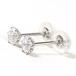  серьги PT900/ платина diamond итого 0.30ct полная масса примерно 0.4g ювелирные изделия 