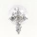  серьги ( одна сторона уголок ) K14WG diamond полная масса примерно 0.1g ювелирные изделия женский б/у 