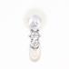  серьги ( одна сторона уголок ) K14WG diamond 0.065ct полная масса примерно 0.7g ювелирные изделия женский б/у 