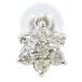  серьги ( одна сторона уголок ) PT850/ платина diamond полная масса примерно 0.5g ювелирные изделия женский б/у 