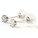  серьги K18WG diamond полная масса примерно 0.2g ювелирные изделия 