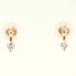  серьги K18PG diamond 0.09ct полная масса примерно 0.7g ювелирные изделия 