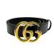  Gucci GUCCI ремень GGma-monto кожа сплав 414516 женский б/у 