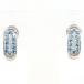  серьги K18WG голубой diamond 0.13ct diamond 0.03ct полная масса примерно 2.4g ювелирные изделия 