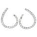  серьги K18WG diamond 0.50ct оценочная форма полная масса примерно 2.6g ювелирные изделия 