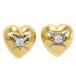  серьги K18YG diamond полная масса примерно 1.3g ювелирные изделия 