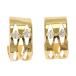  серьги K18YG diamond полная масса примерно 0.9g ювелирные изделия 