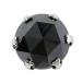  серьги ( одна сторона уголок ) PT900/ платина чёрный бриллиант 0.25ct полная масса примерно 0.2g ювелирные изделия женский б/у 