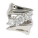  серьги ( одна сторона уголок ) PT850/ платина diamond 0.09ct полная масса примерно 0.9g ювелирные изделия женский б/у 