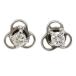  серьги PT900/ платина diamond 0.04ct полная масса примерно 0.9g ювелирные изделия 